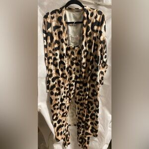 Leopard Print Two-Piece Set